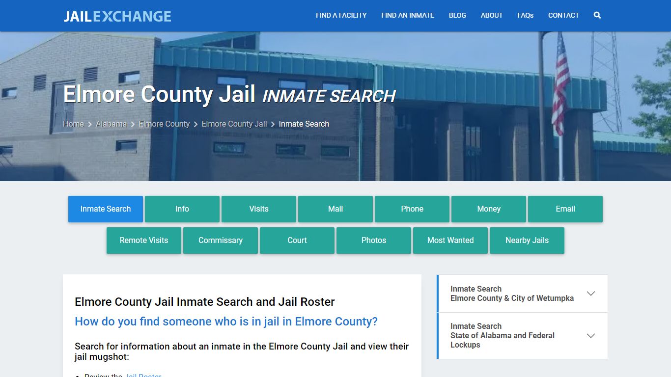 Inmate Search: Roster & Mugshots - Elmore County Jail, AL - Jail Exchange